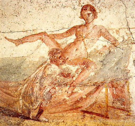 文件:Sexual scene on pompeian mural.jpg