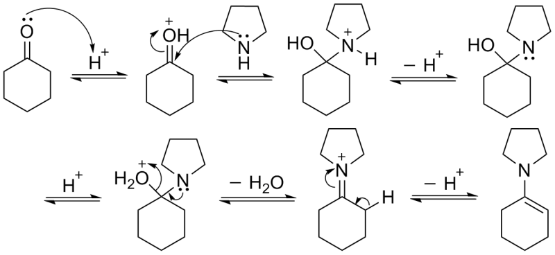 文件:EnamineSynthesisMechanism.png